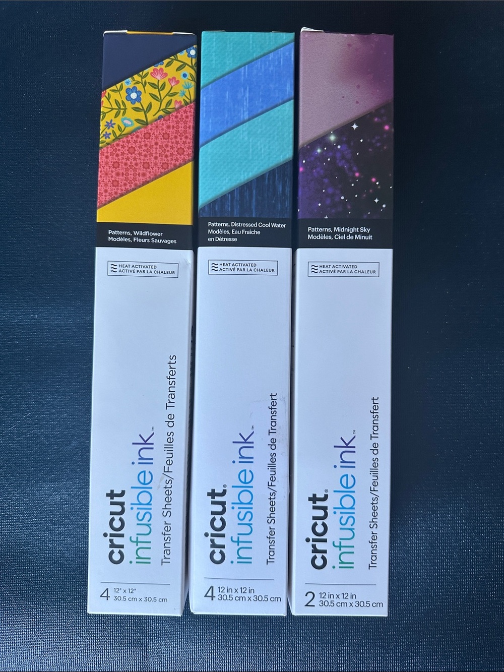 Cricut Infusible Ink Transfer Sheets - Yellow, Teal, Purple